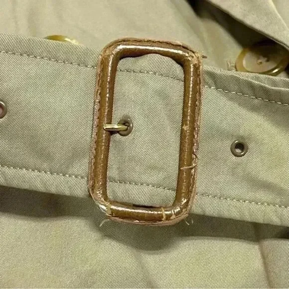 Vintage Grenfell Major Trench Coat - 100% Cotton Lined - Made in England. Sz 42 - Picture 8 of 16